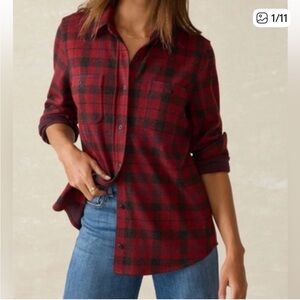 FAHERTY Cherry Creek Plaid Legend Sweater Shirt, NWT
